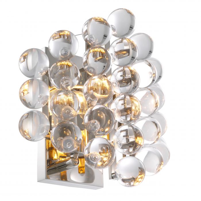 Eichholtz wall lamp Mylo Nickel