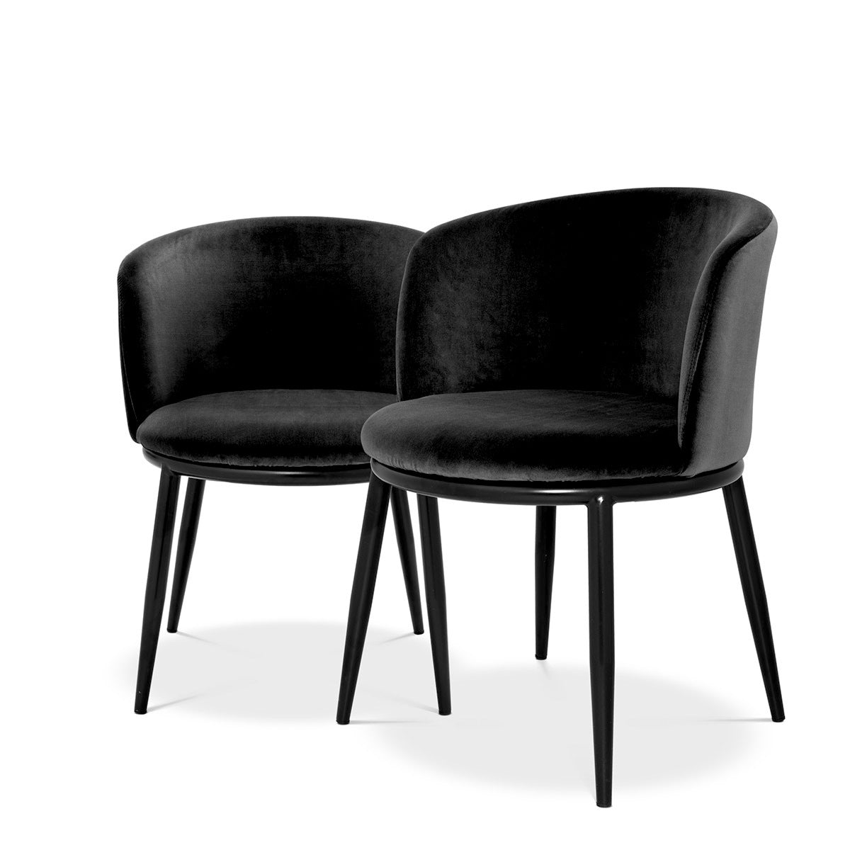 Dining chair Eichholtz Filmore cameron black eetkamerstoel