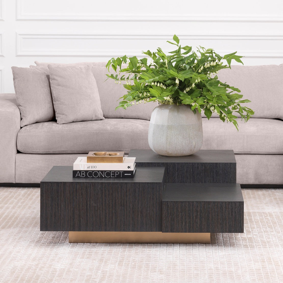 Table basse Eichholtz Nerone gris charbon