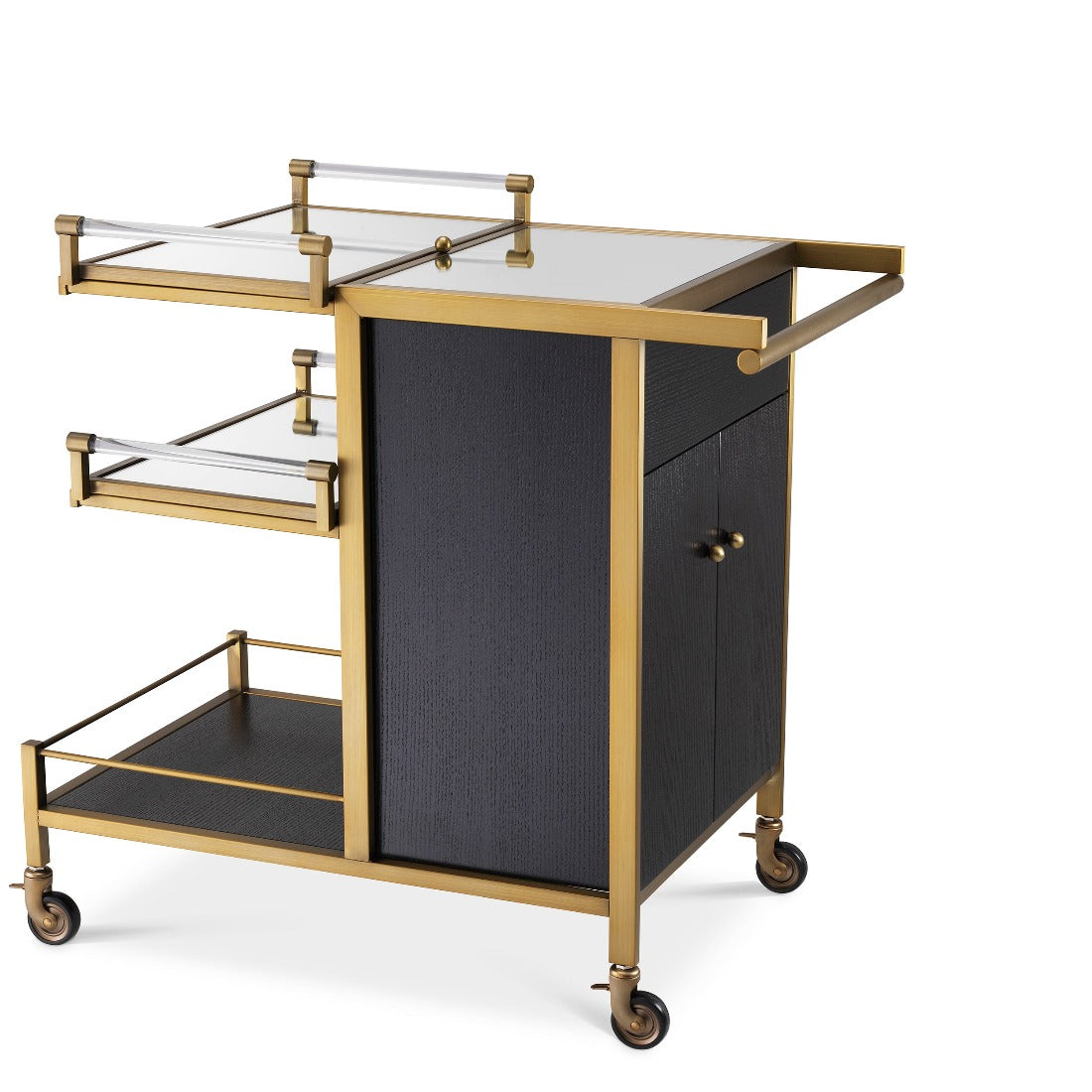 Trolley Eichholtz Eiffel brushed brass barcart