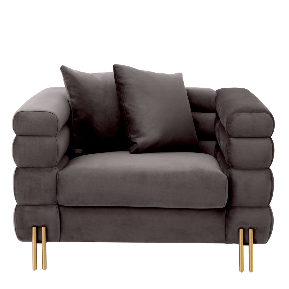 Eichholtz armchair York Velvet grey