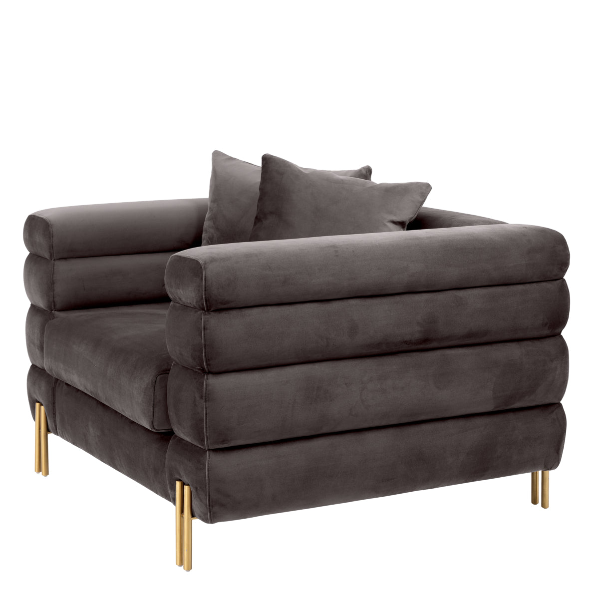Eichholtz armchair York Velvet grey