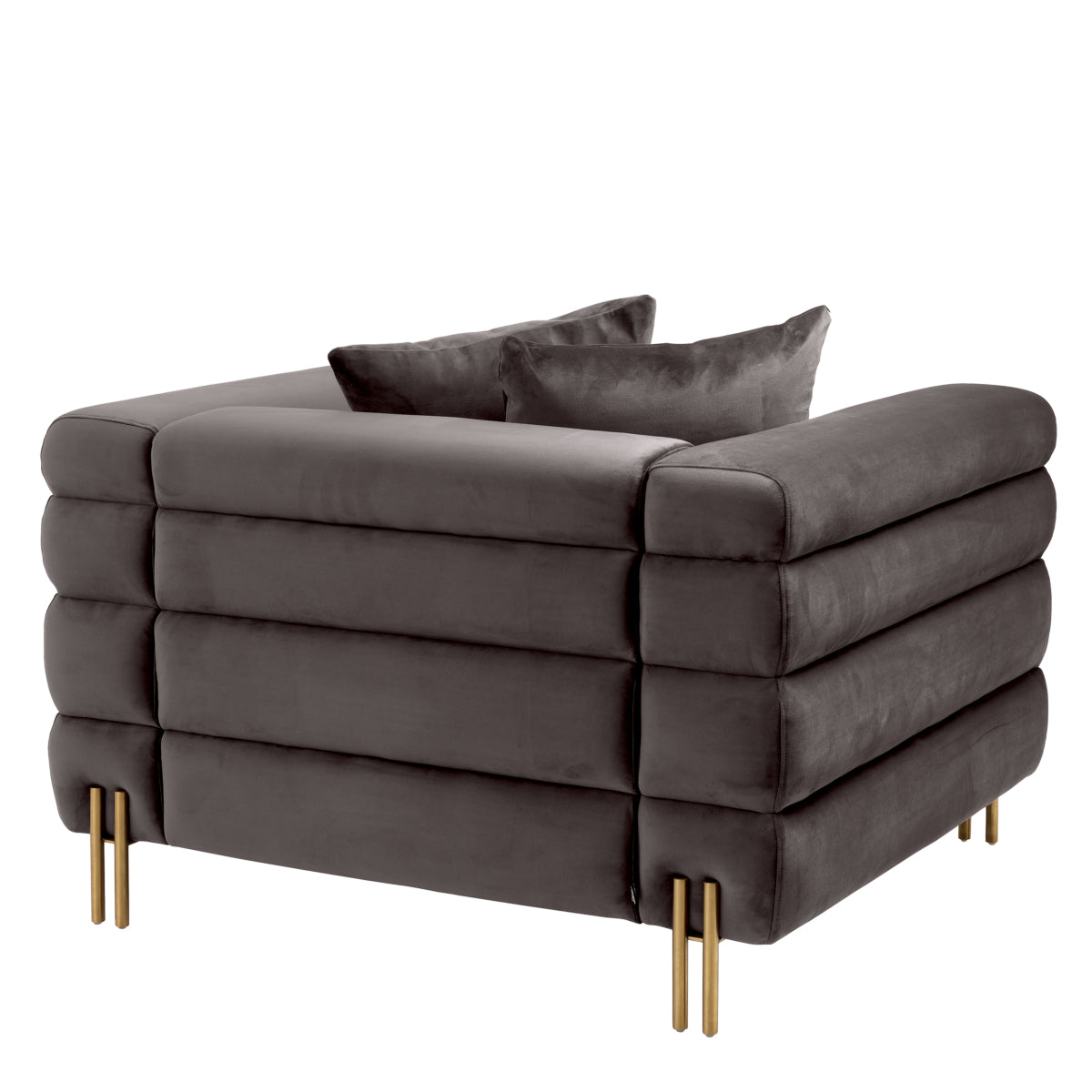 Eichholtz armchair York Velvet grey