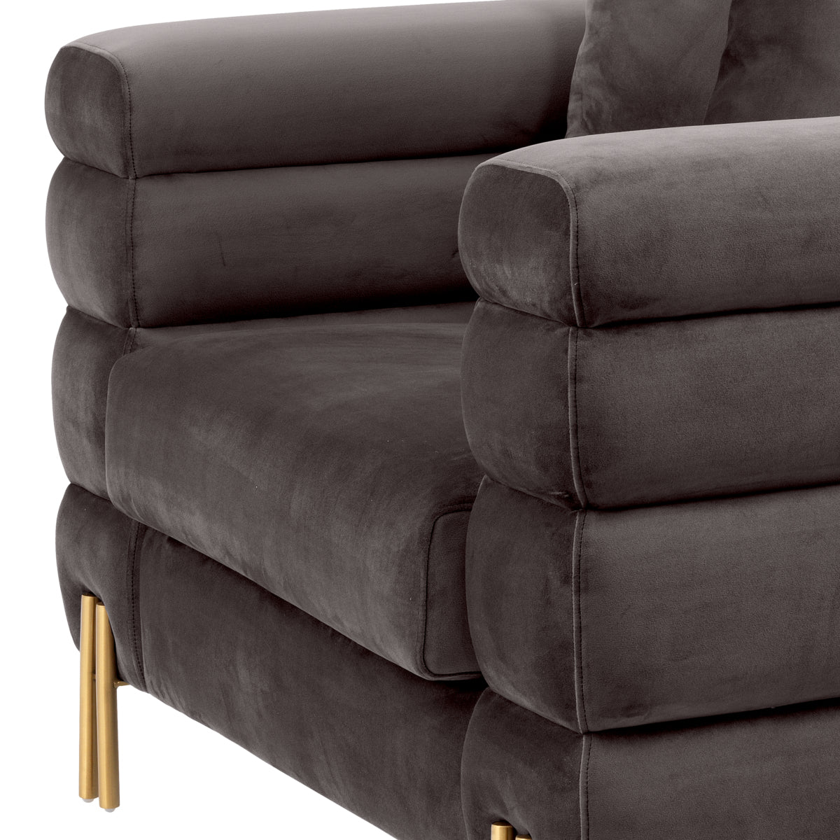 Eichholtz armchair York Velvet grey
