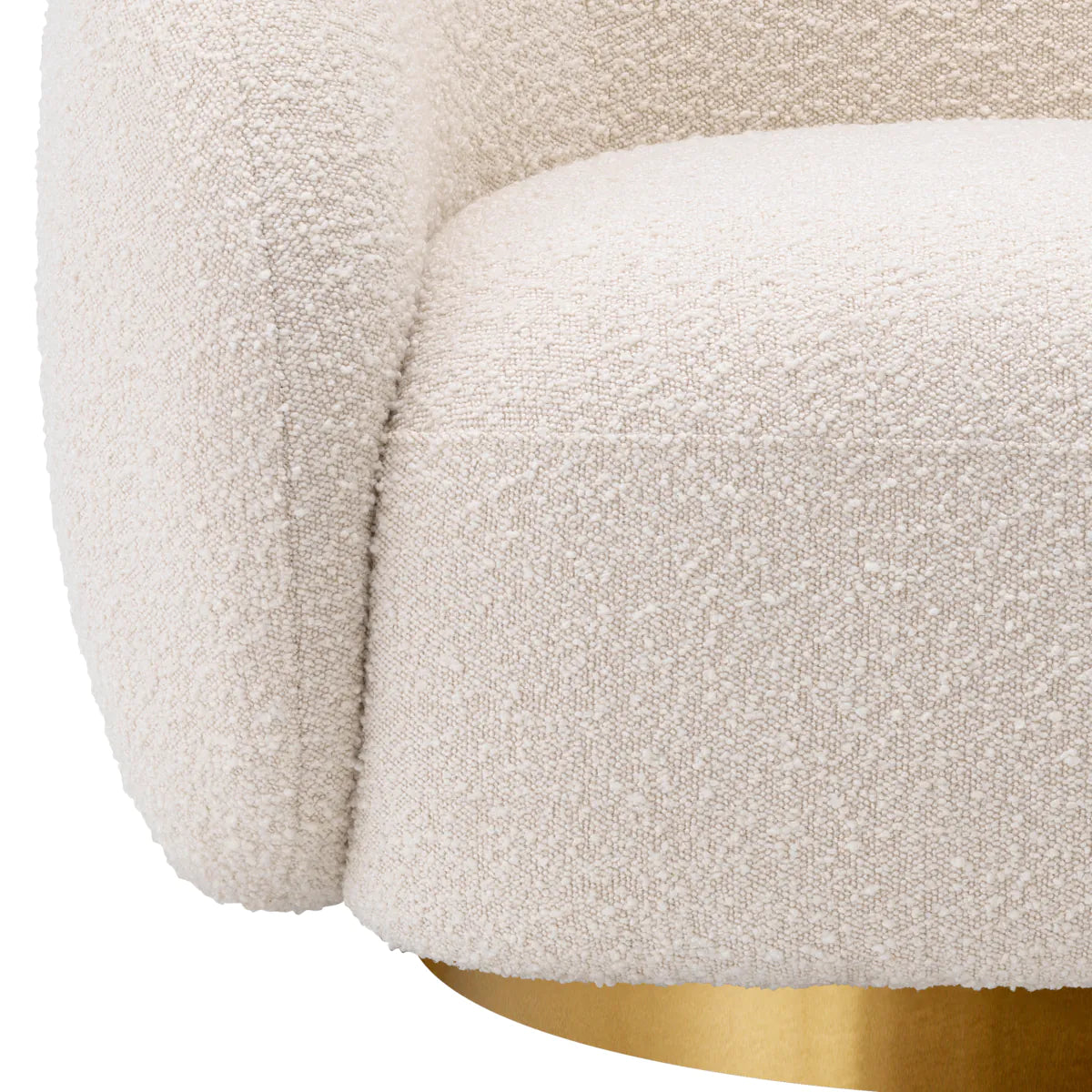 Swivel chair Eichholtz Brice Boucle cream