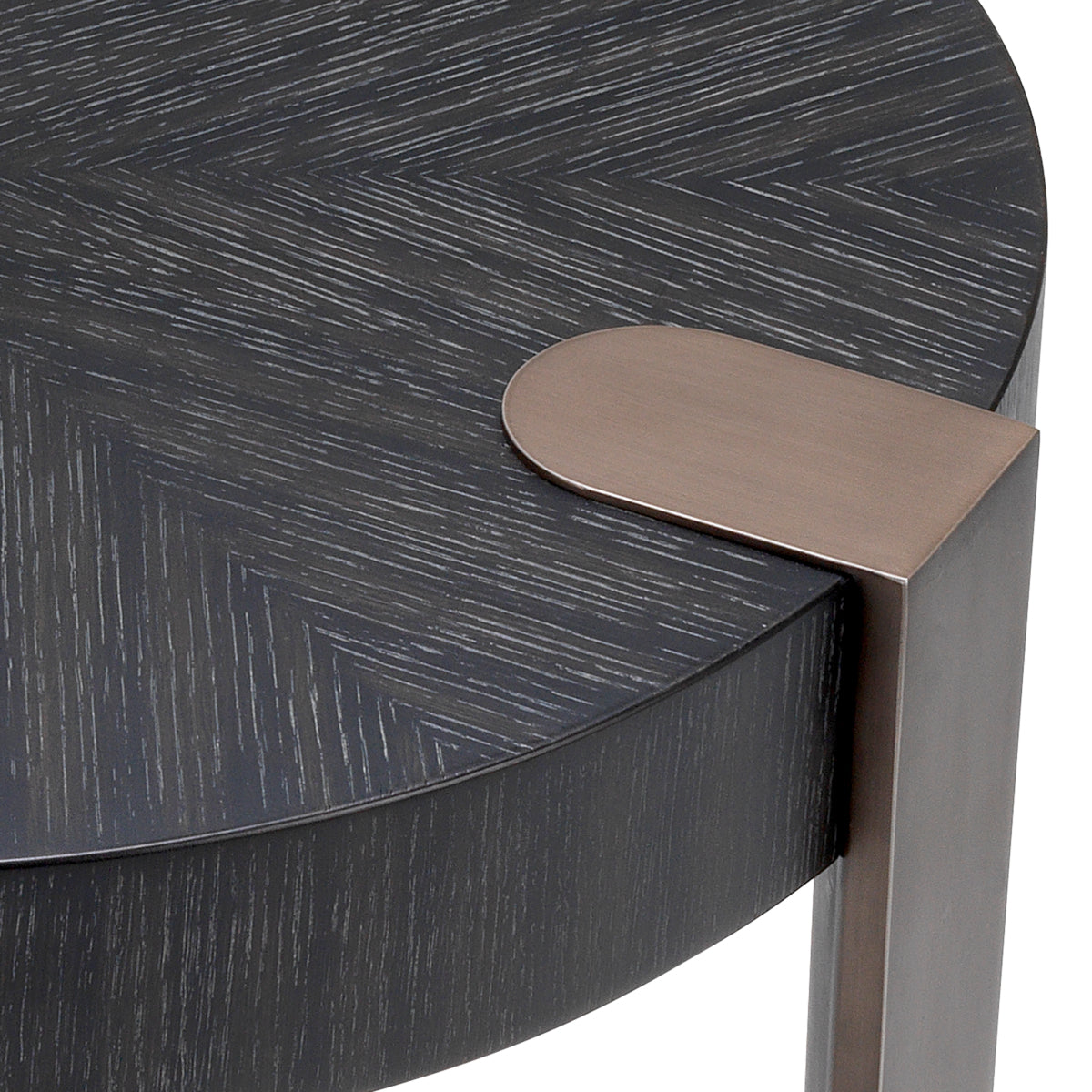Side table Eichholtz Oxnard charcoal oak