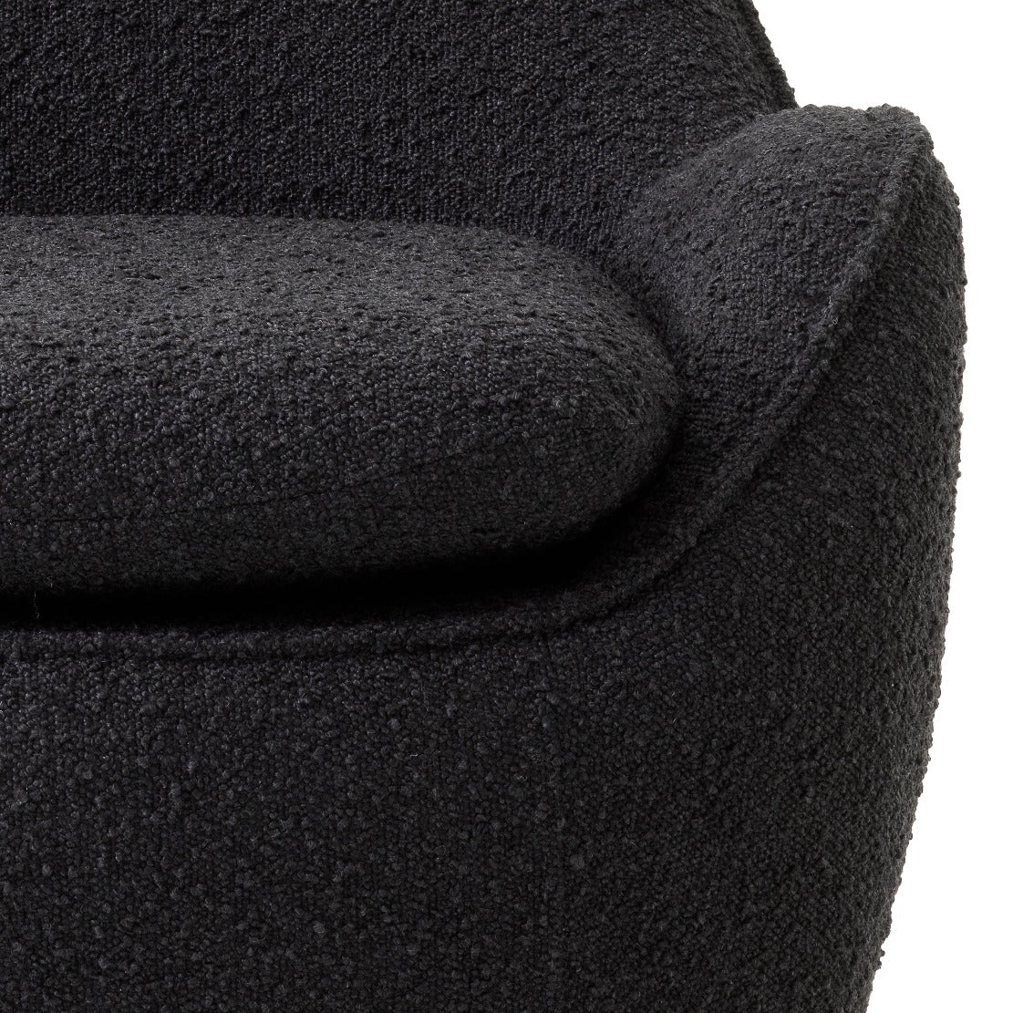 Chaise pivotante Eichholtz Cupido bouclé noir