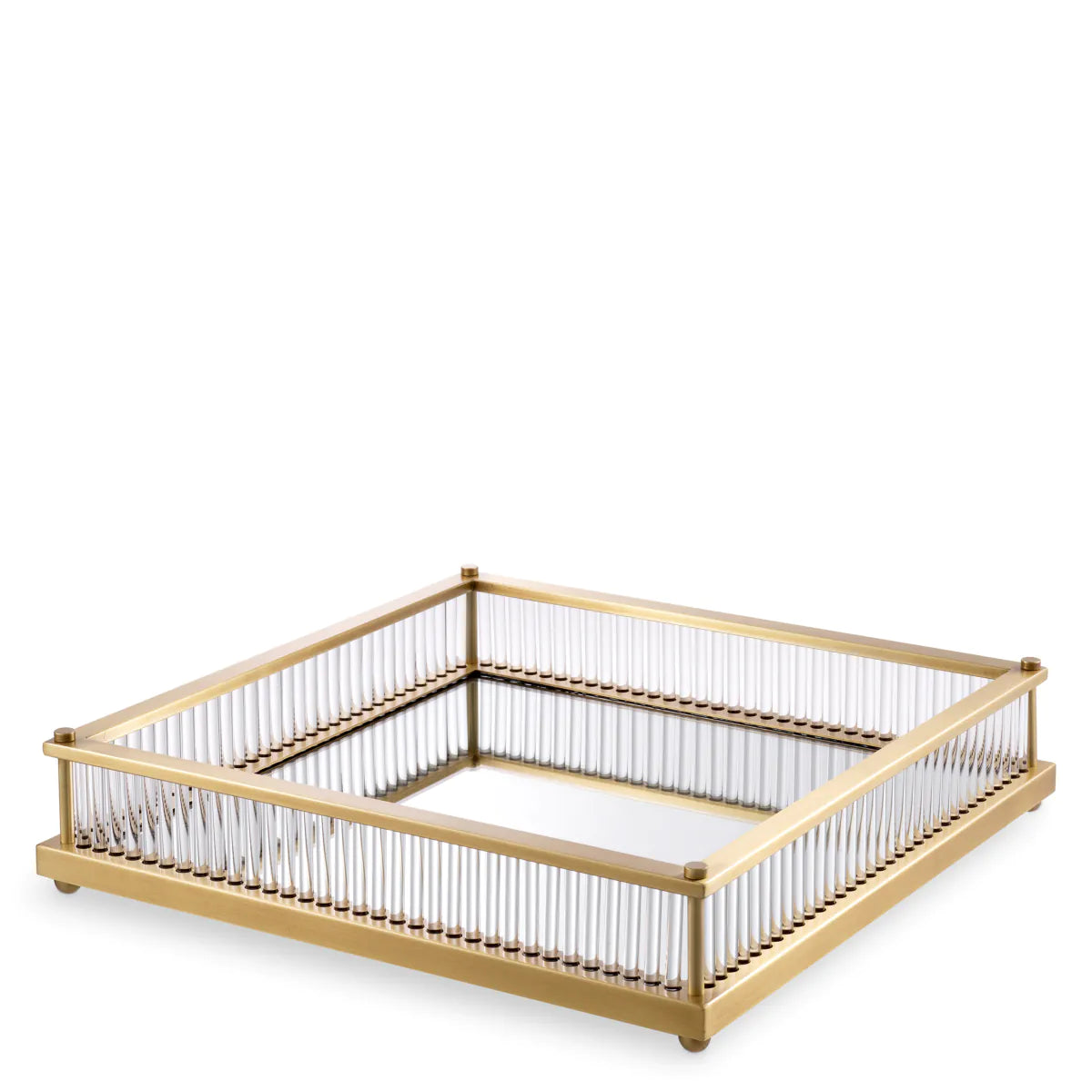 Eichholtz tray Cora square antique brass
