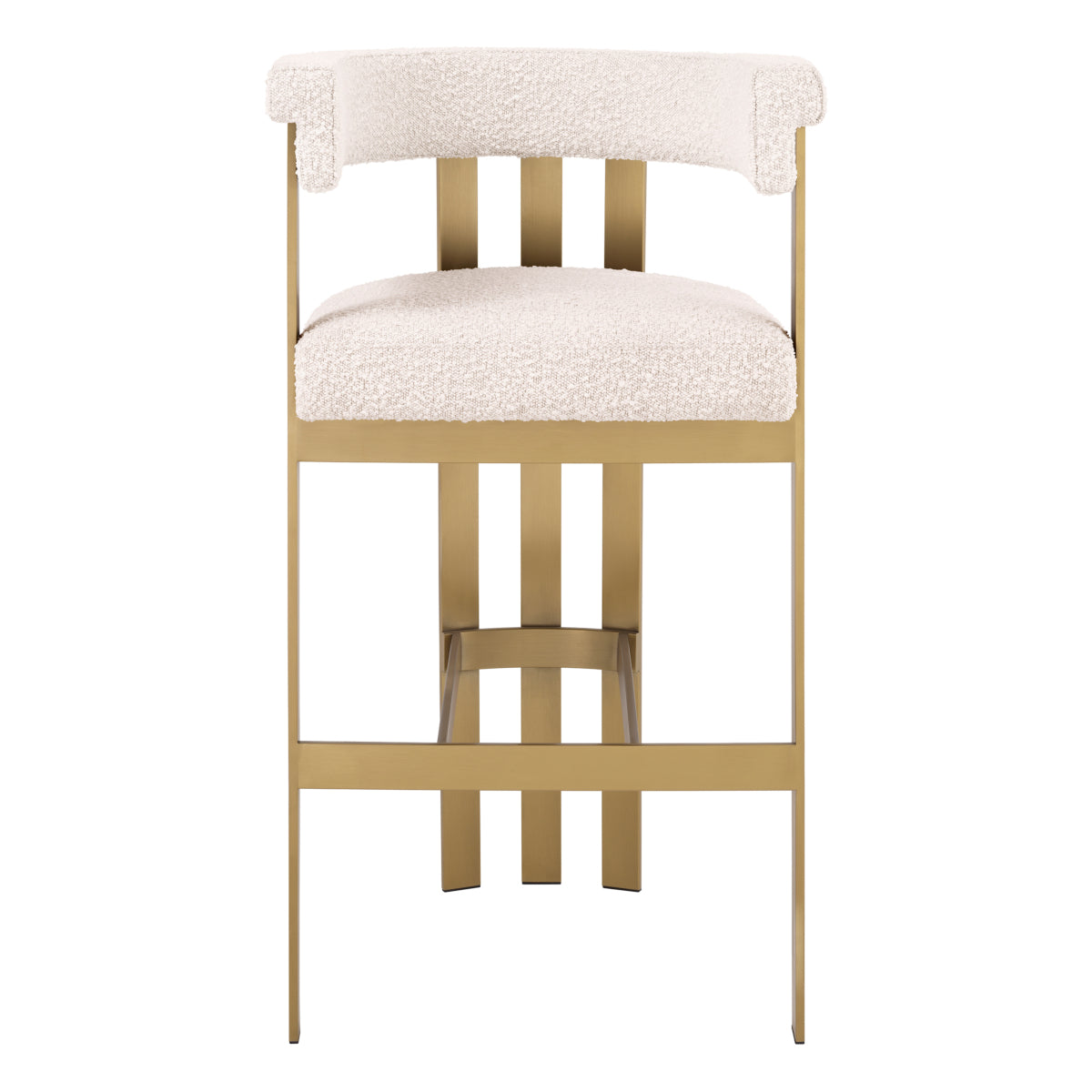 Bar stool Eichholtz Clubhouse bouclé cream