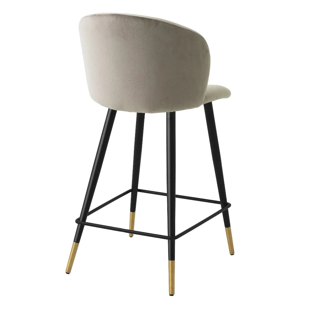 counter stool aanrechtstoel volante eichholtz velvet beige