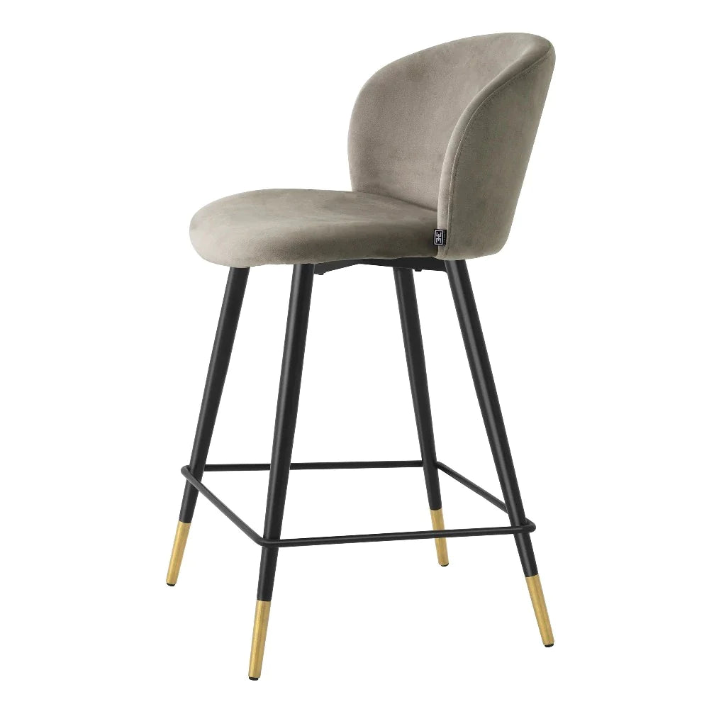 counter stool aanrechtstoel volante eichholtz velvet beige