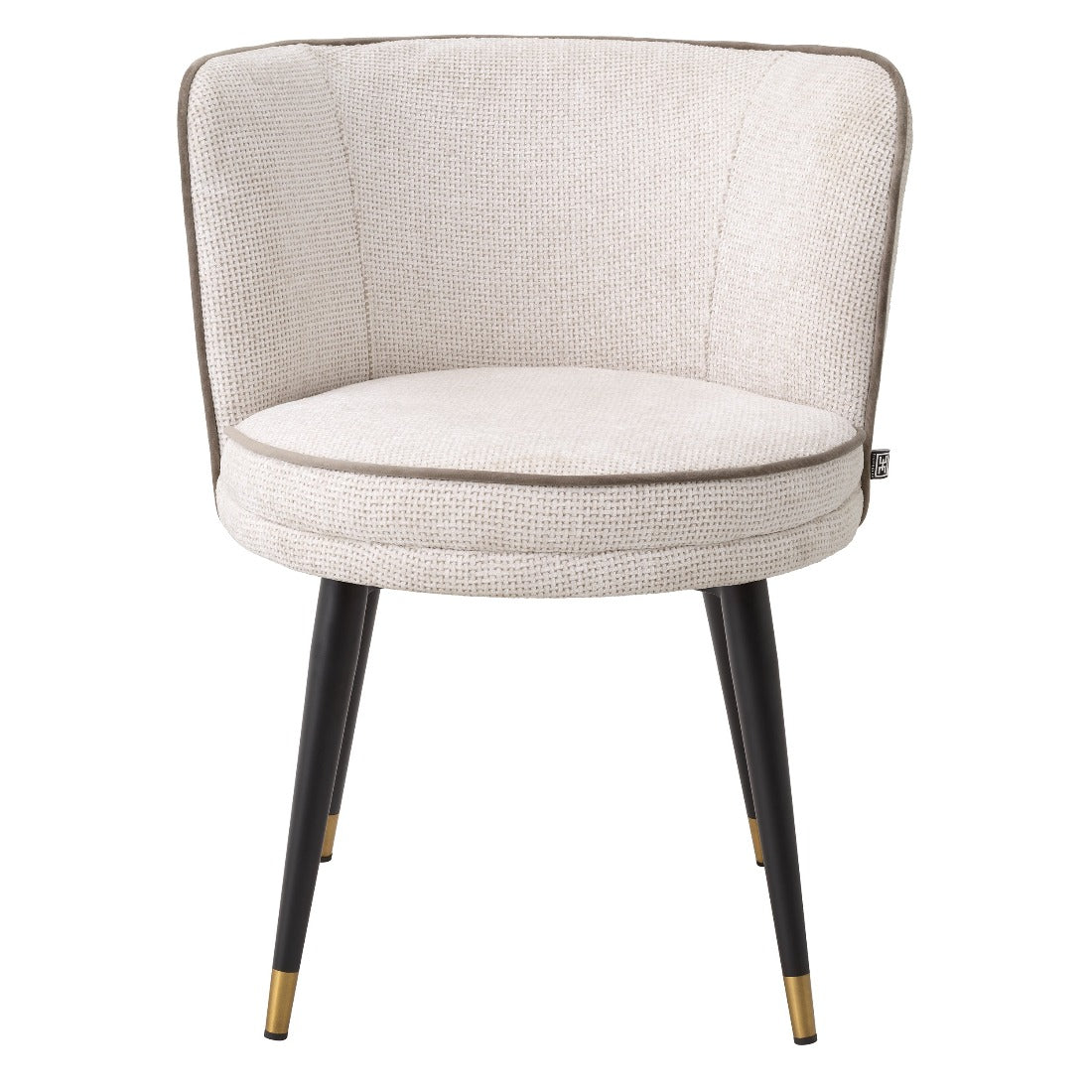 Swivel dining chair Eichholtz Lyssa off-white draaibare eetkamerstoel