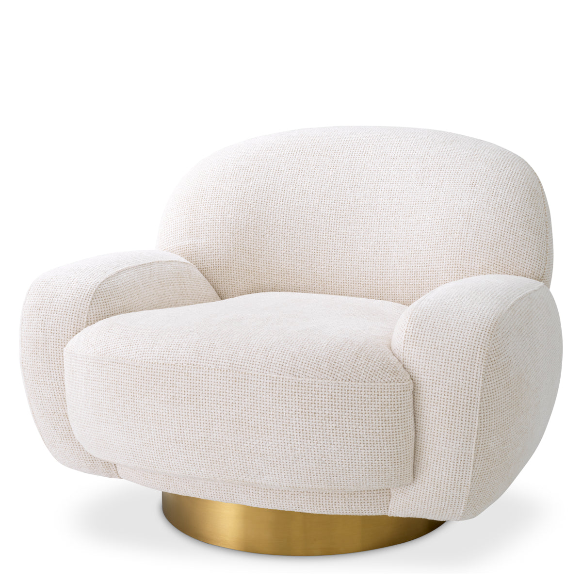 Chaise pivotante Eichholtz Udine lyssa blanc cassé