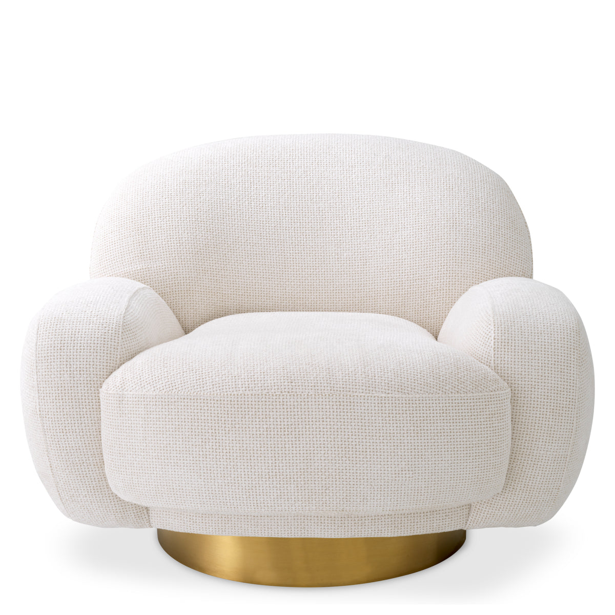 Chaise pivotante Eichholtz Udine lyssa blanc cassé
