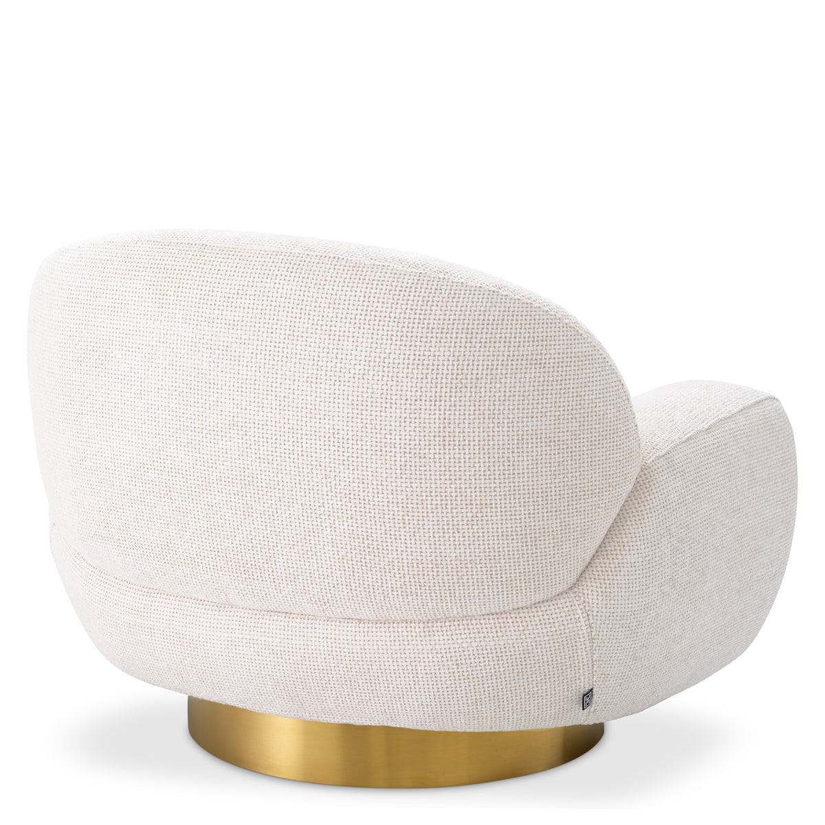 Chaise pivotante Eichholtz Udine lyssa blanc cassé