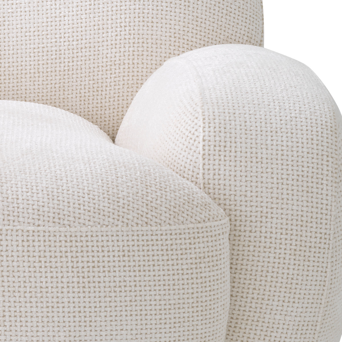 Chaise pivotante Eichholtz Udine lyssa blanc cassé
