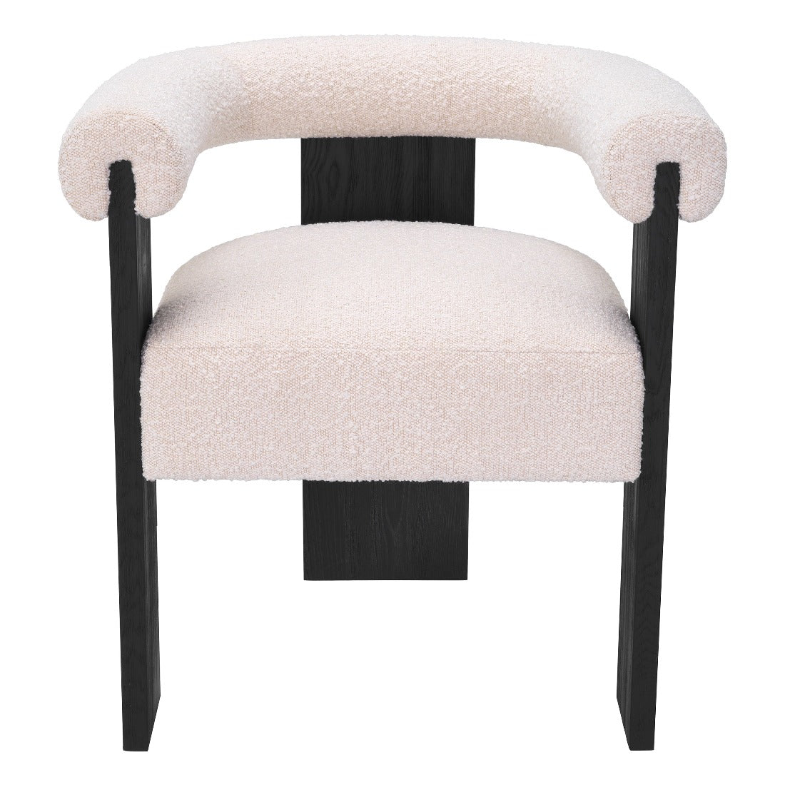Dining chair Eichholtz Percy bouclé cream eetkamerstoel