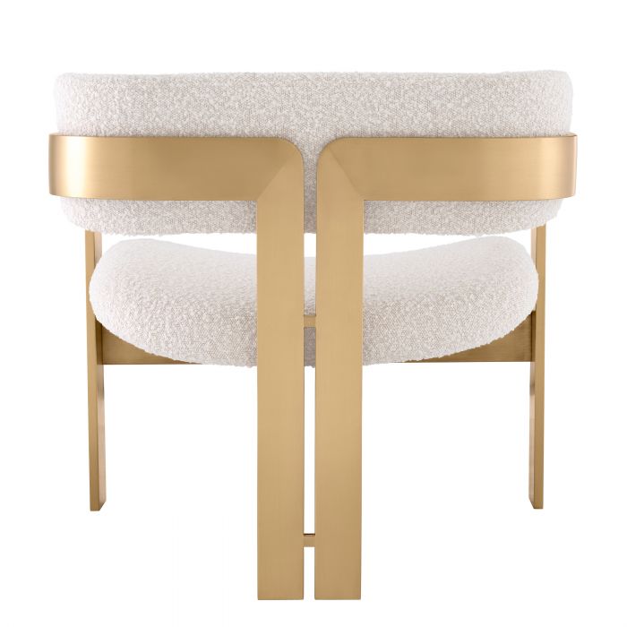 Fauteuil Eichholtz Donato bouclé crème