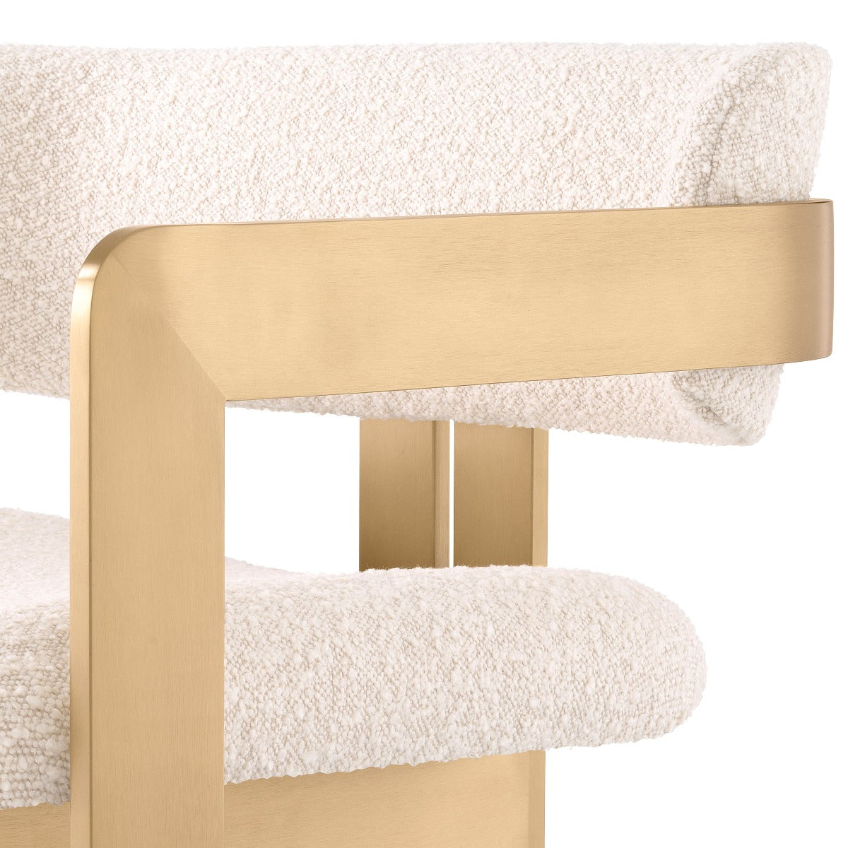Fauteuil Eichholtz Donato bouclé crème