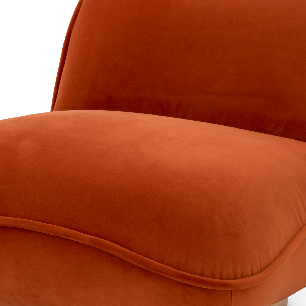 Chaise pivotante Eichholtz Relax velours orange