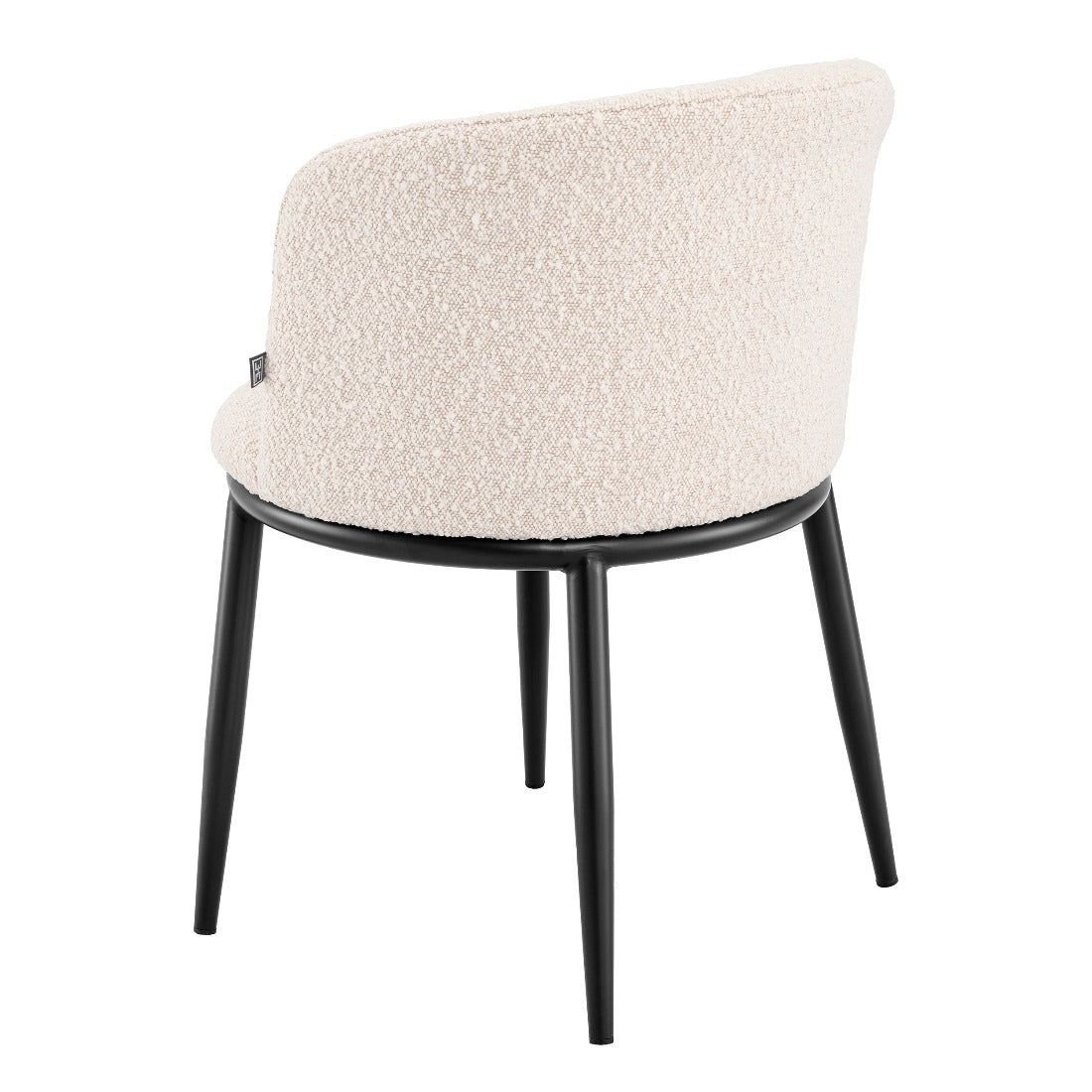 Dining chair Eichholtz Filmore bouclé cream eetkamerstoel