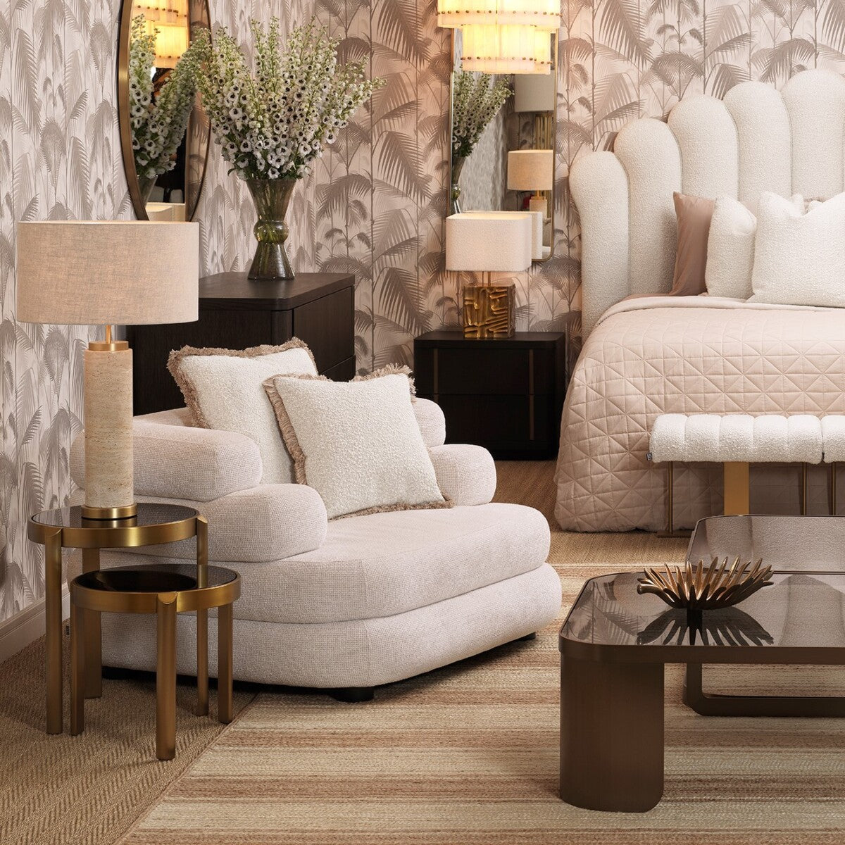Eichholtz armchair Malaga lyssa off-white