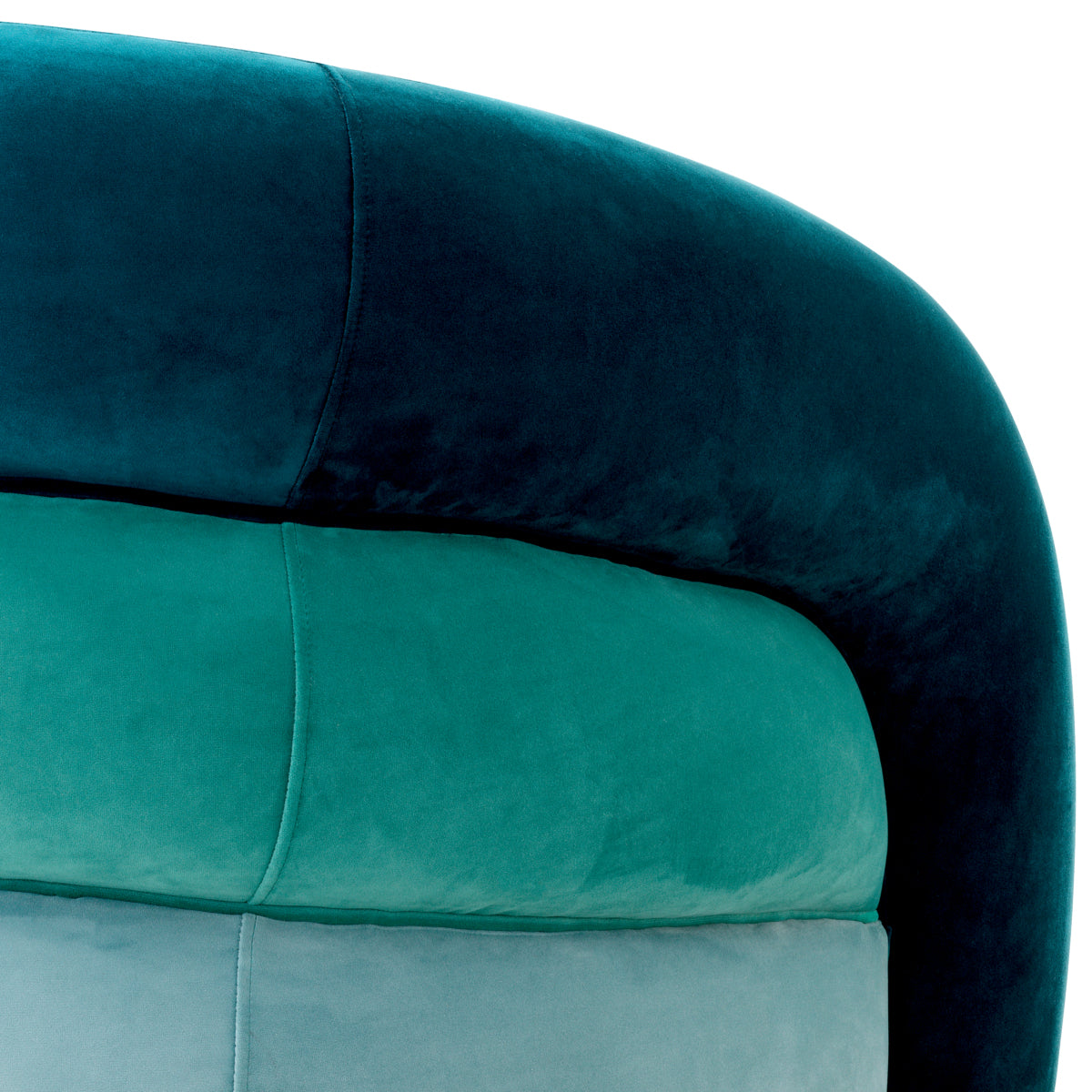Chaise pivotante Eichholtz Novelle velours turquoise