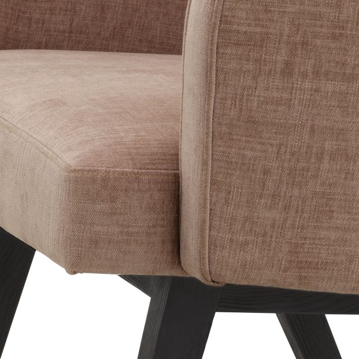 Dining chair Eichholtz Locarno pink eetkamerstoel oud roze sisley