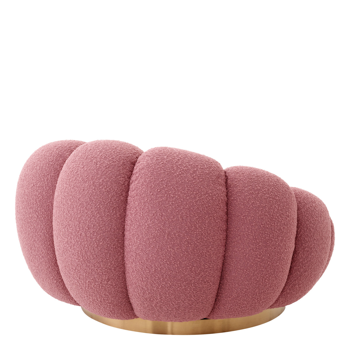 Swivel chair Eichholtz Mello Bouclé rose