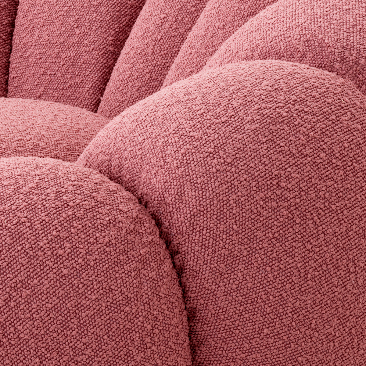 Swivel chair Eichholtz Mello Bouclé rose
