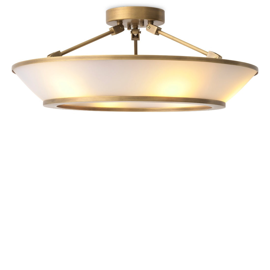 ceiling lamp Chandelier Eichholtz Ferette antique brass finish