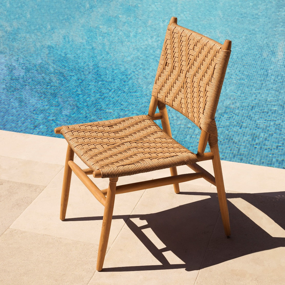 Outdoor dining chair Eichholtz Laroc Naturel set of 2