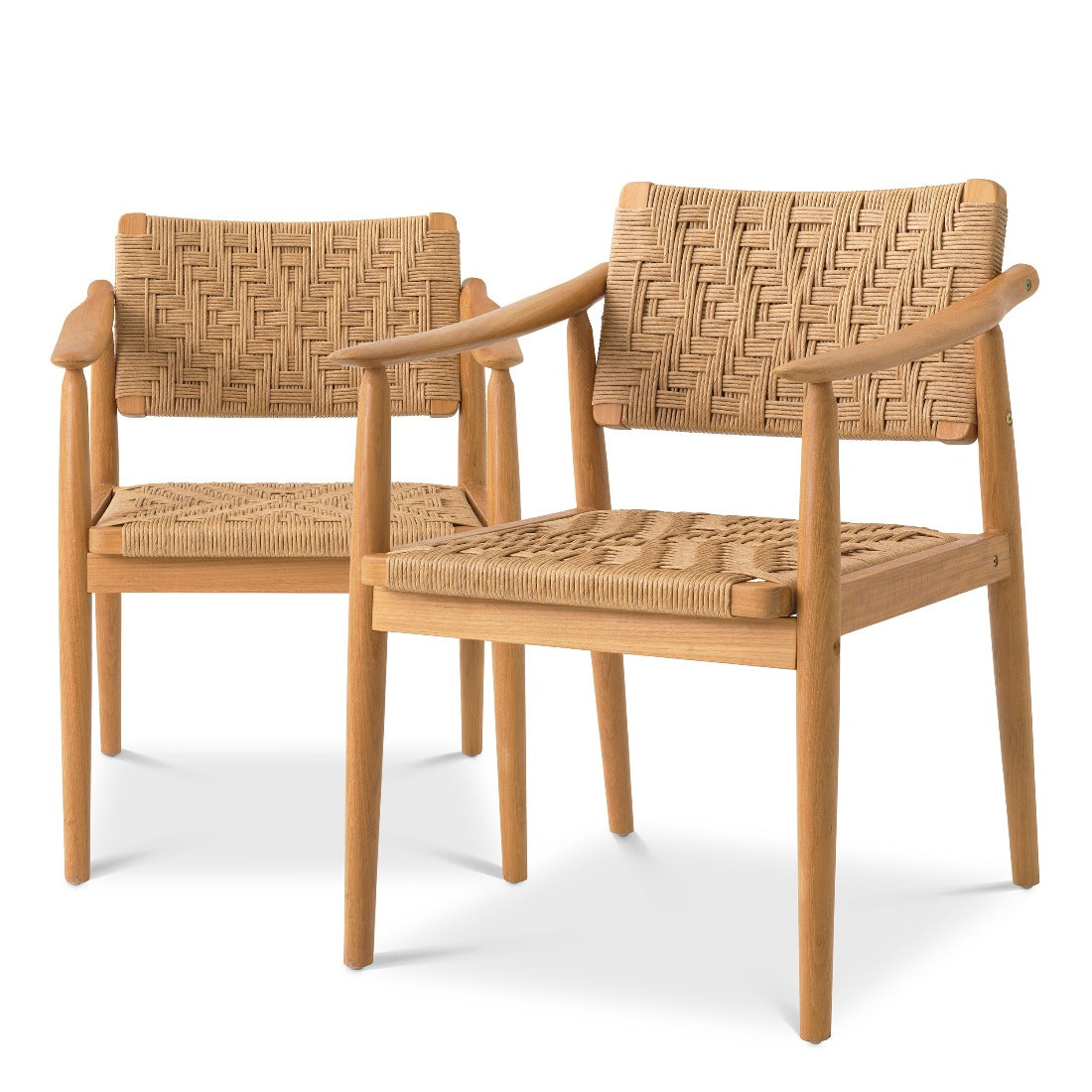 Outdoor dining chair Eichholtz Coral Bay Naturel set of 2