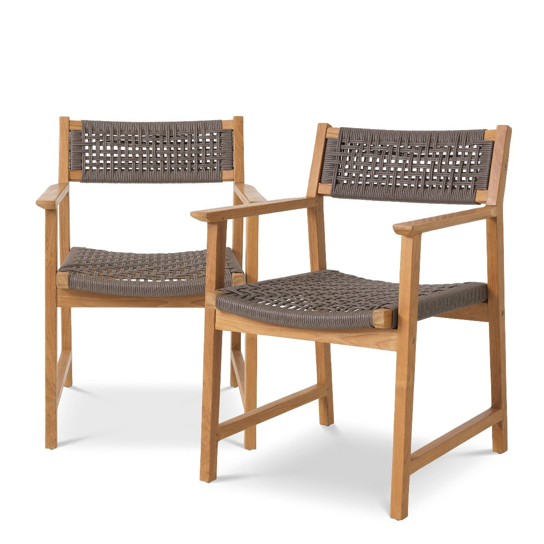 Outdoor dining chair Eichholtz Cancun Grey set of 2