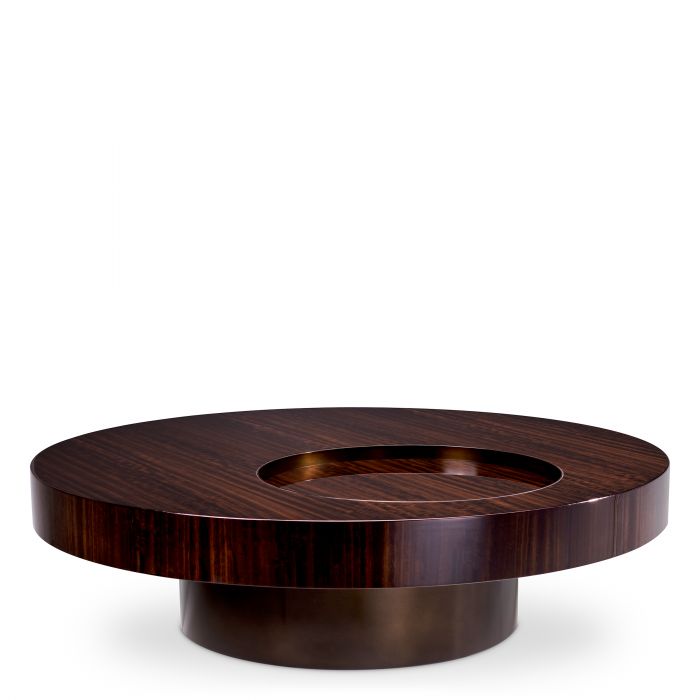 Table basse Eichholtz Otus ronde bronze