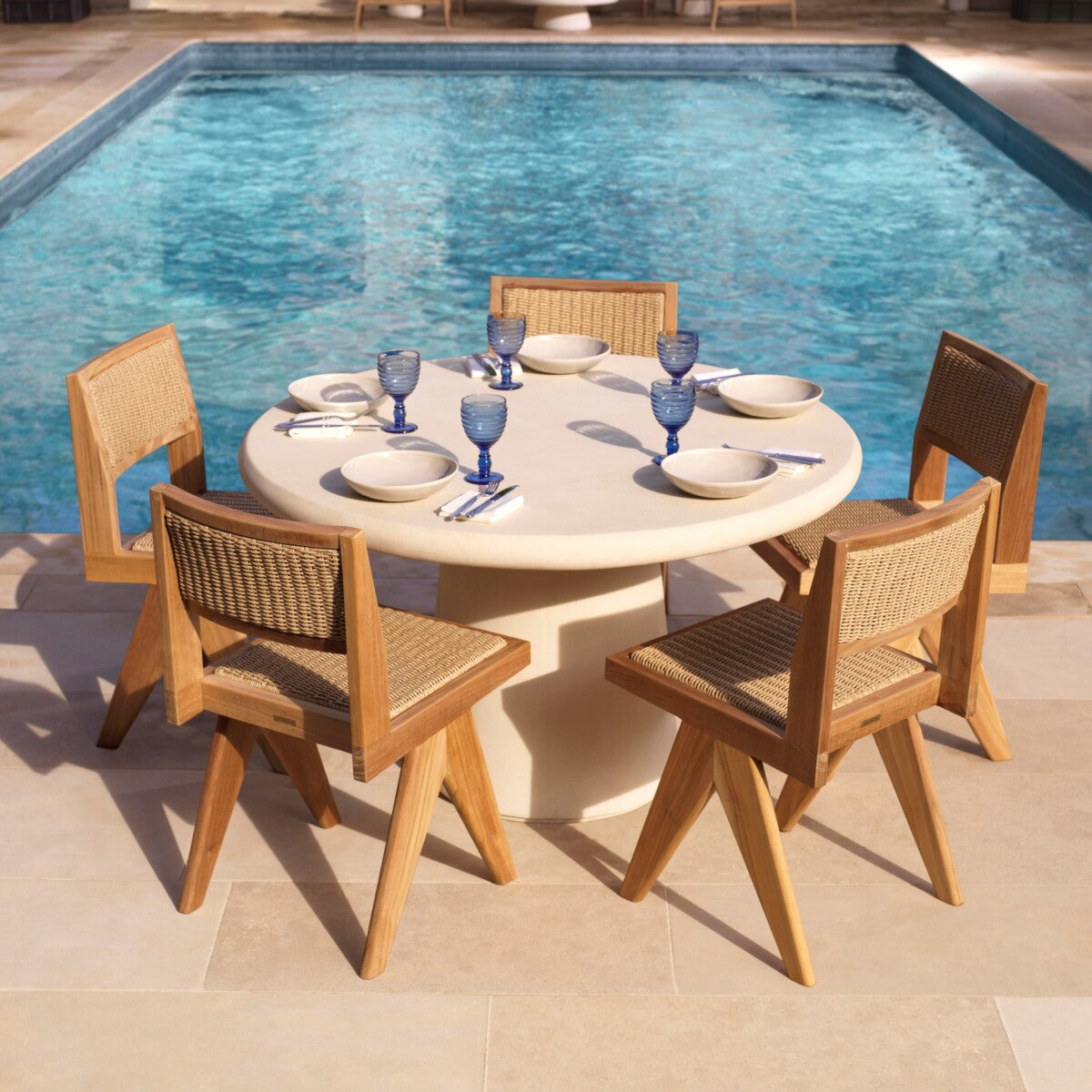 Outdoor dining chair Eichholtz Niclas Naturel