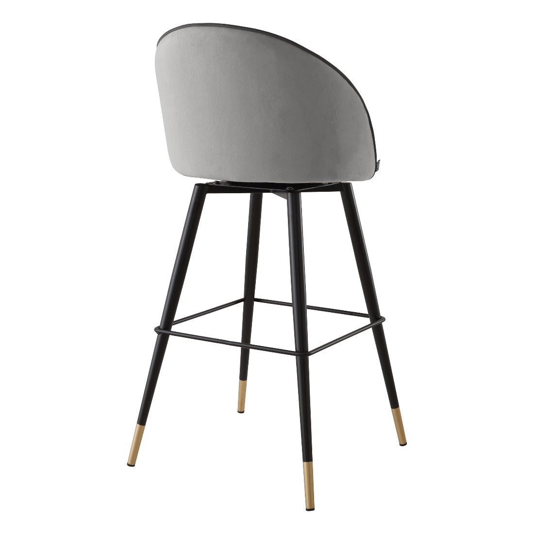 Bar stool Eichholtz Cooper light grey velvet