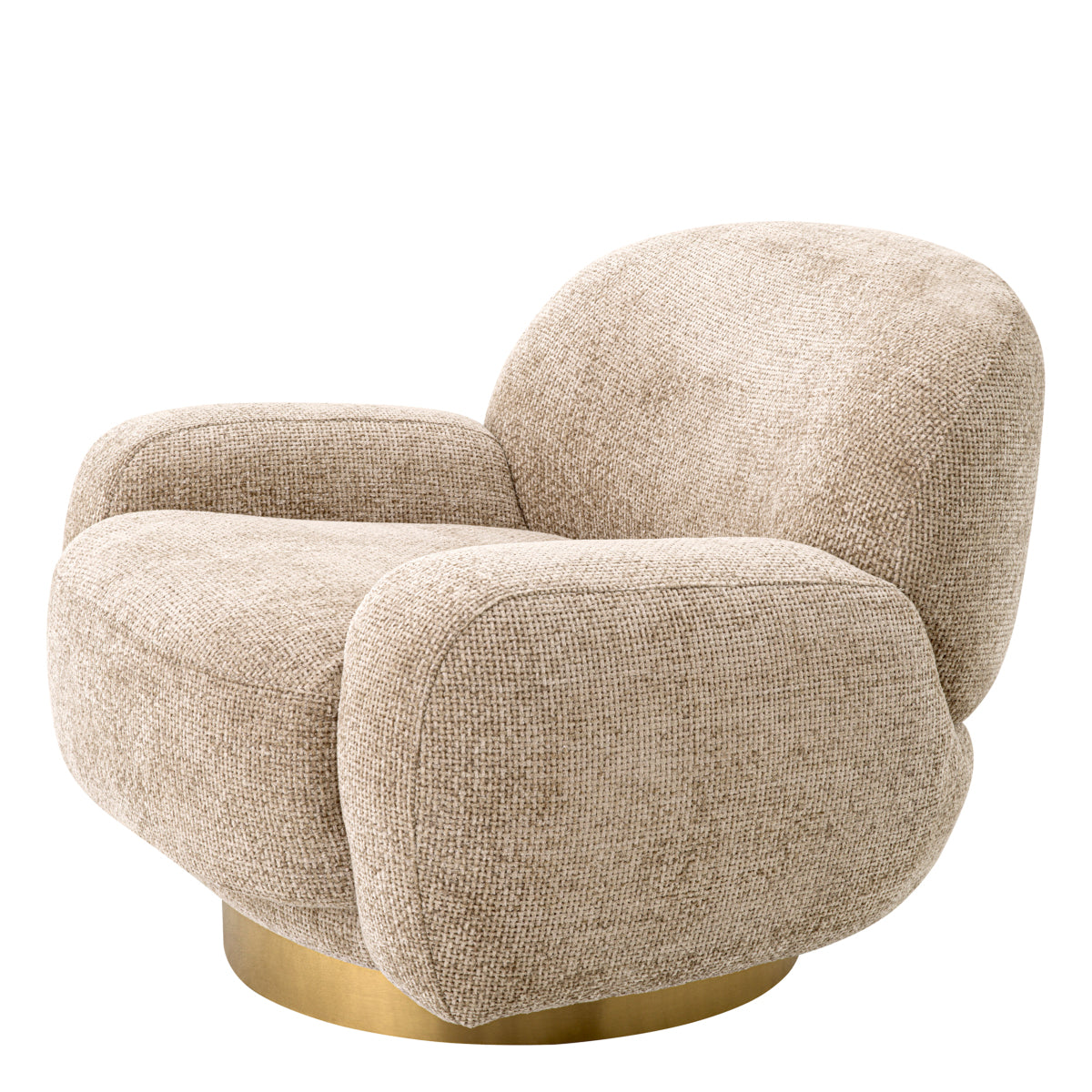 Chaise pivotante Eichholtz Udine lyssa sable