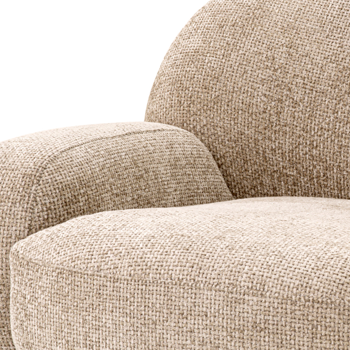 Chaise pivotante Eichholtz Udine lyssa sable