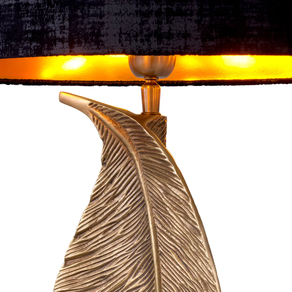 Eichholtz table lamp Foglia brass