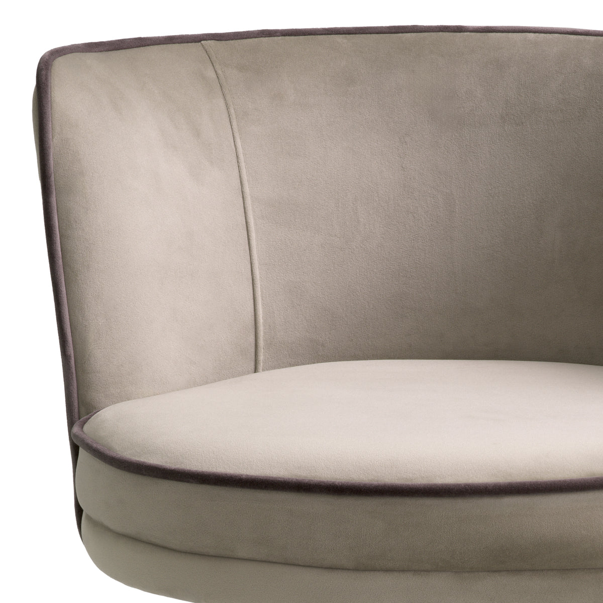Bar stool Eichholtz Grenada greige velvet