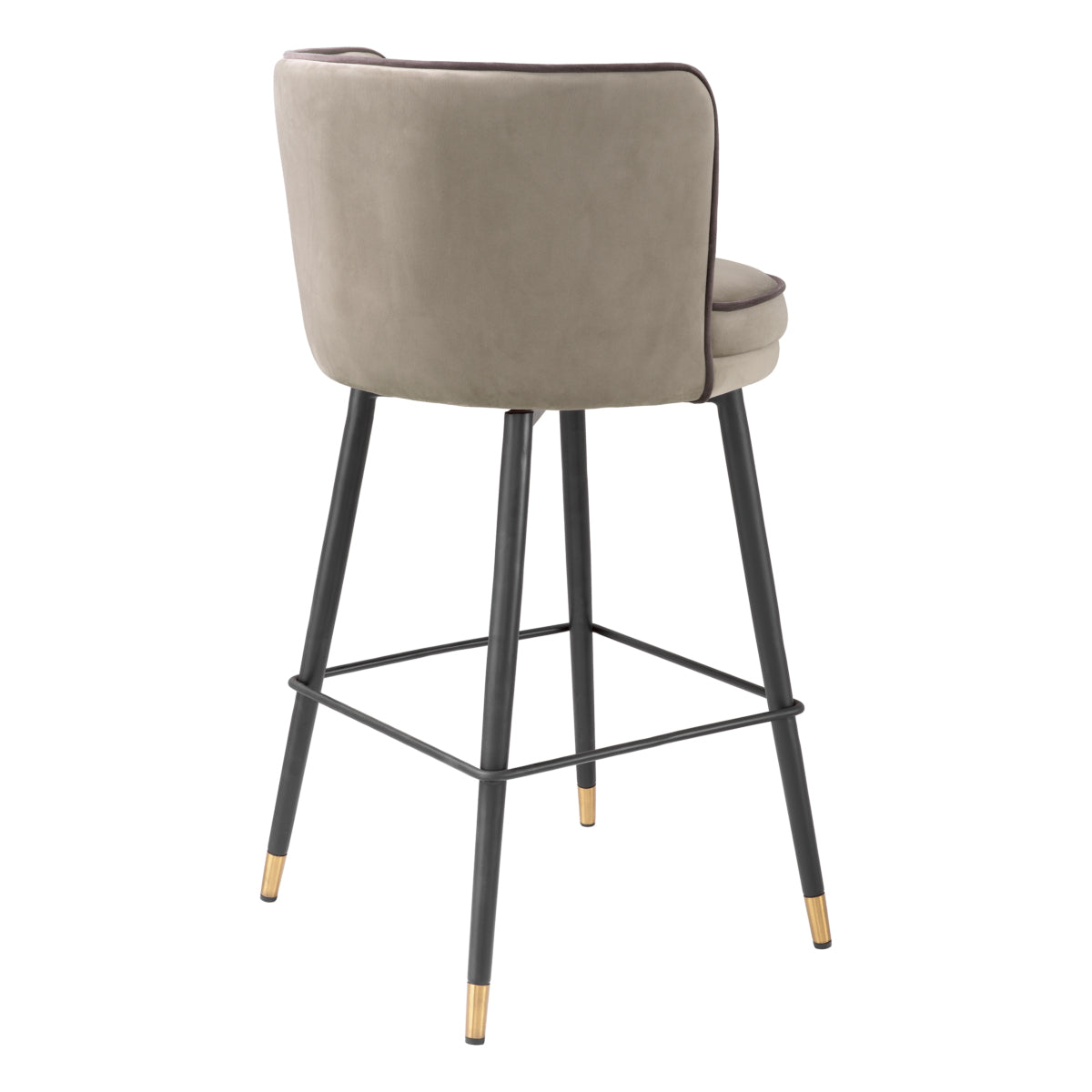Counter stool Eichholtz Grenada greige velvet