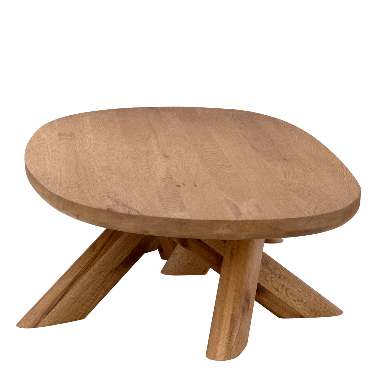 Coffee table Eichholtz Bayshore koffietafel salontafel oak wood eikenhout