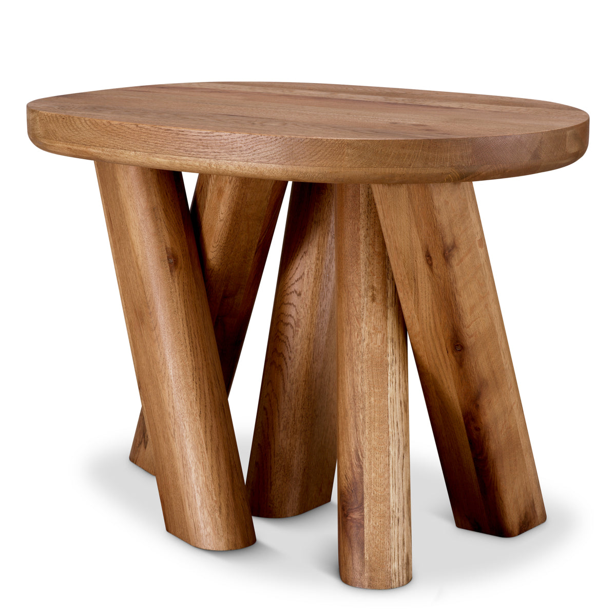 Side table Eichholtz Bayshore bijzettafel eikenhout oak wood