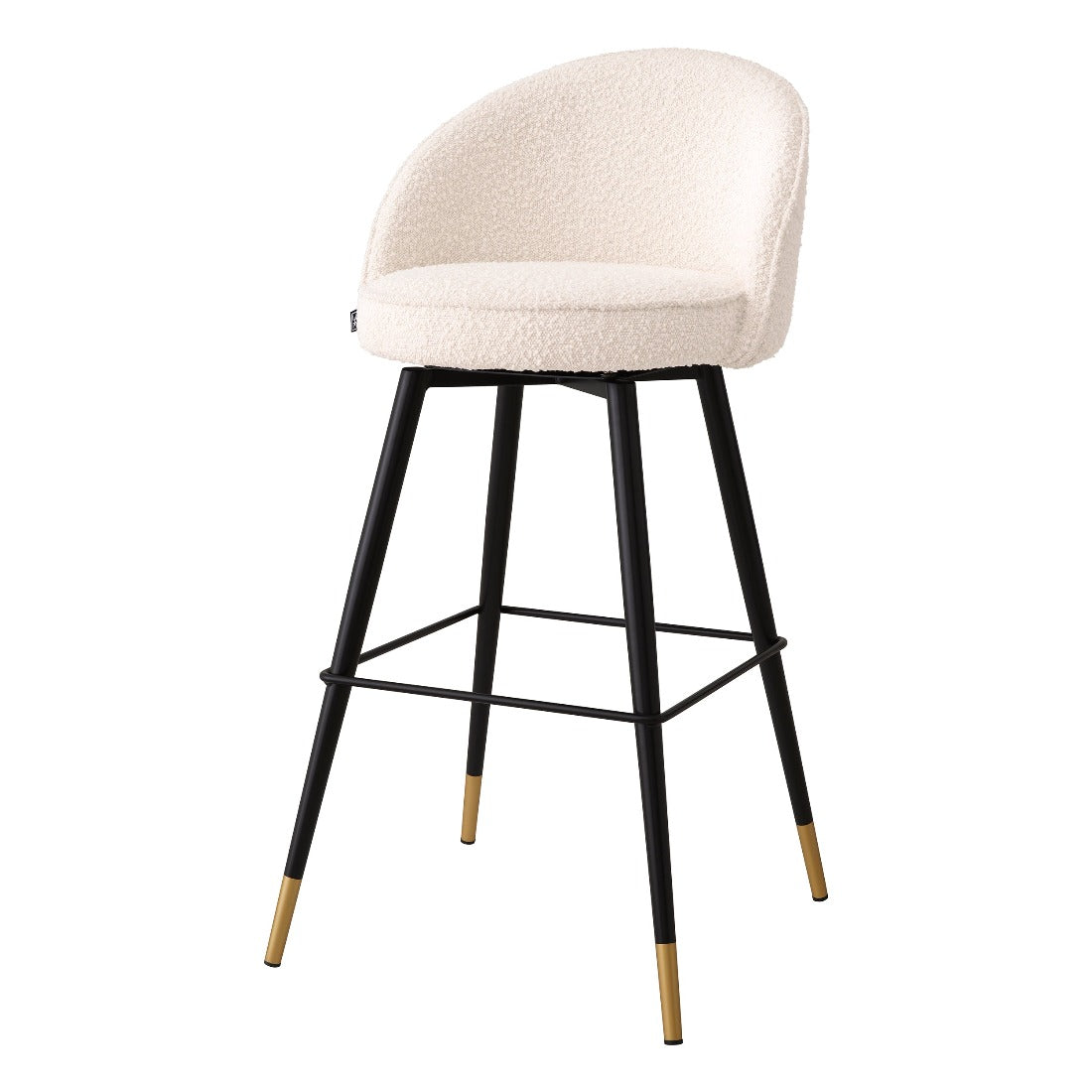 Bar stool Eichholtz Cooper Bouclé cream