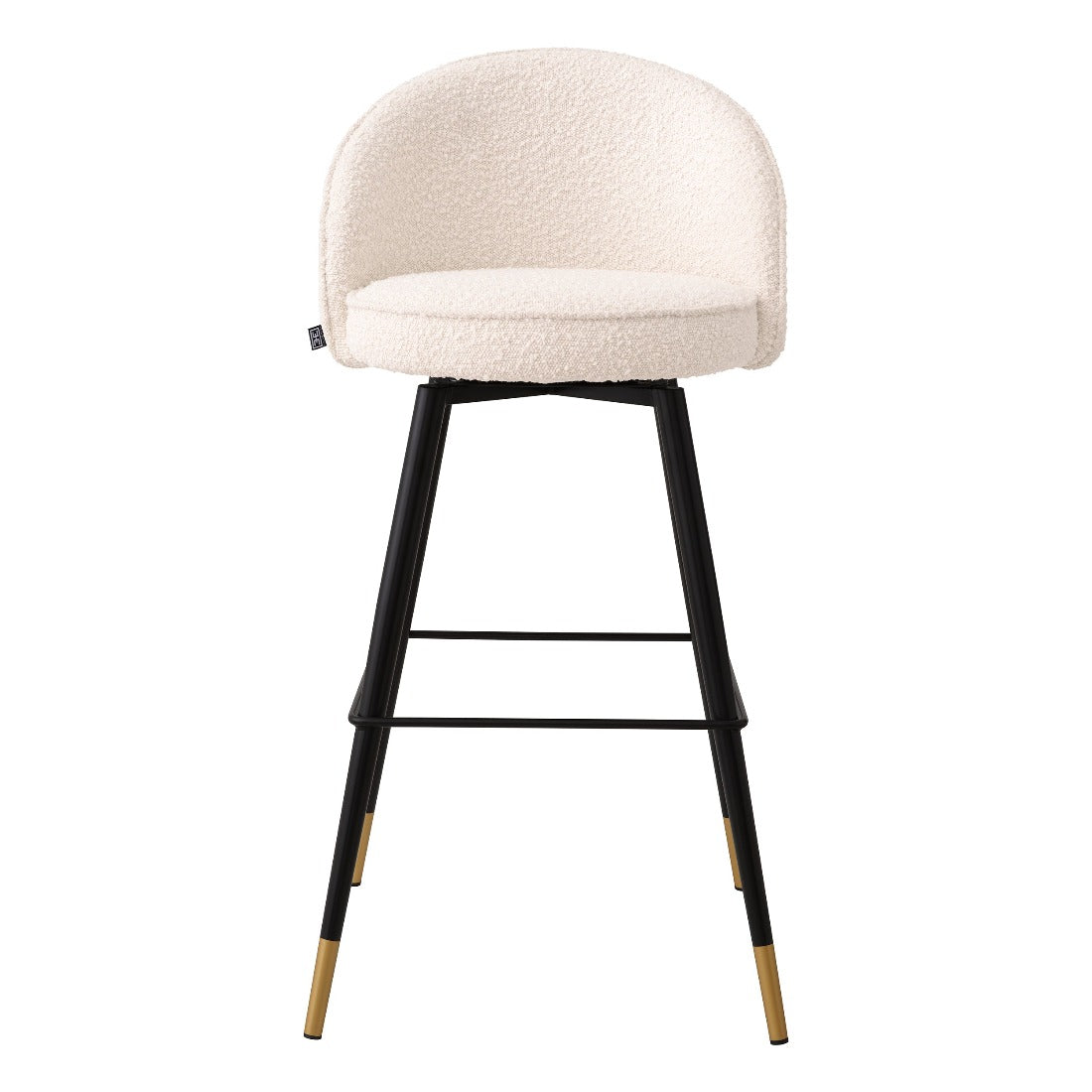 Bar stool Eichholtz Cooper Bouclé cream