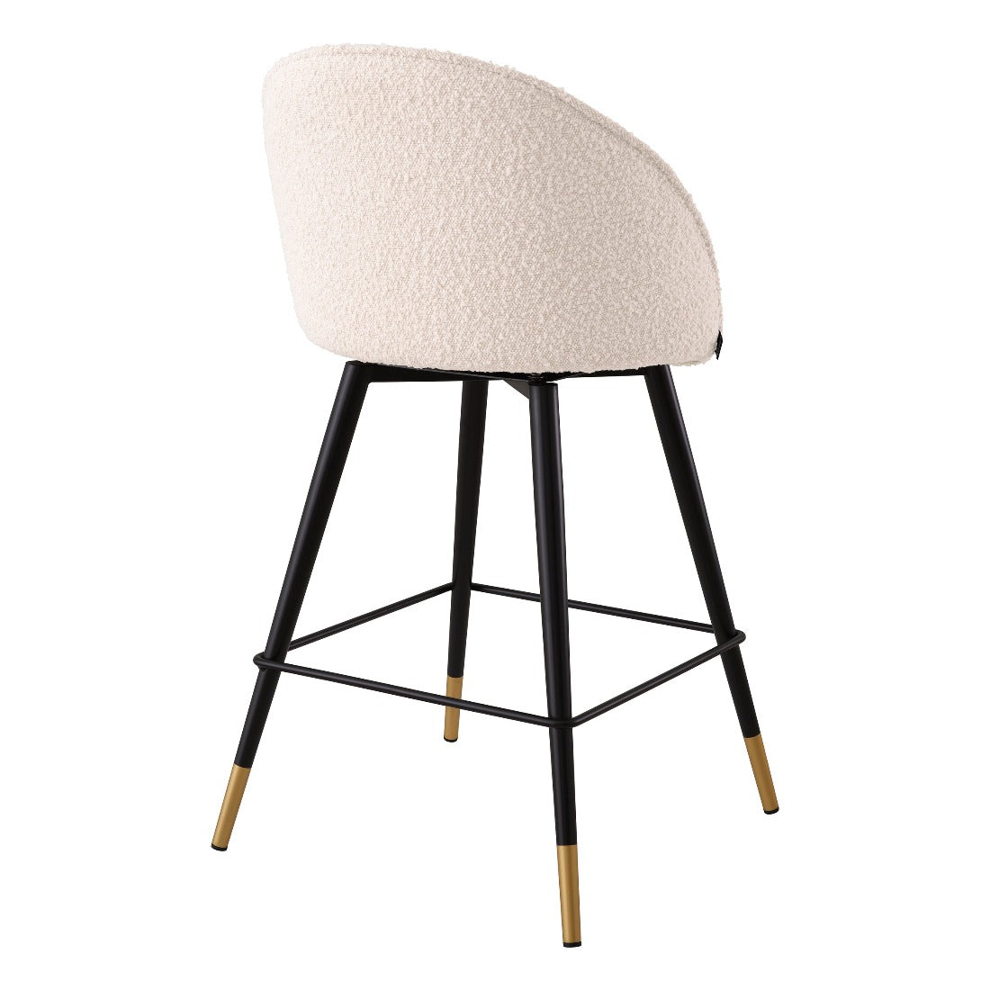 Counter stool Eichholtz Cooper bouclé cream