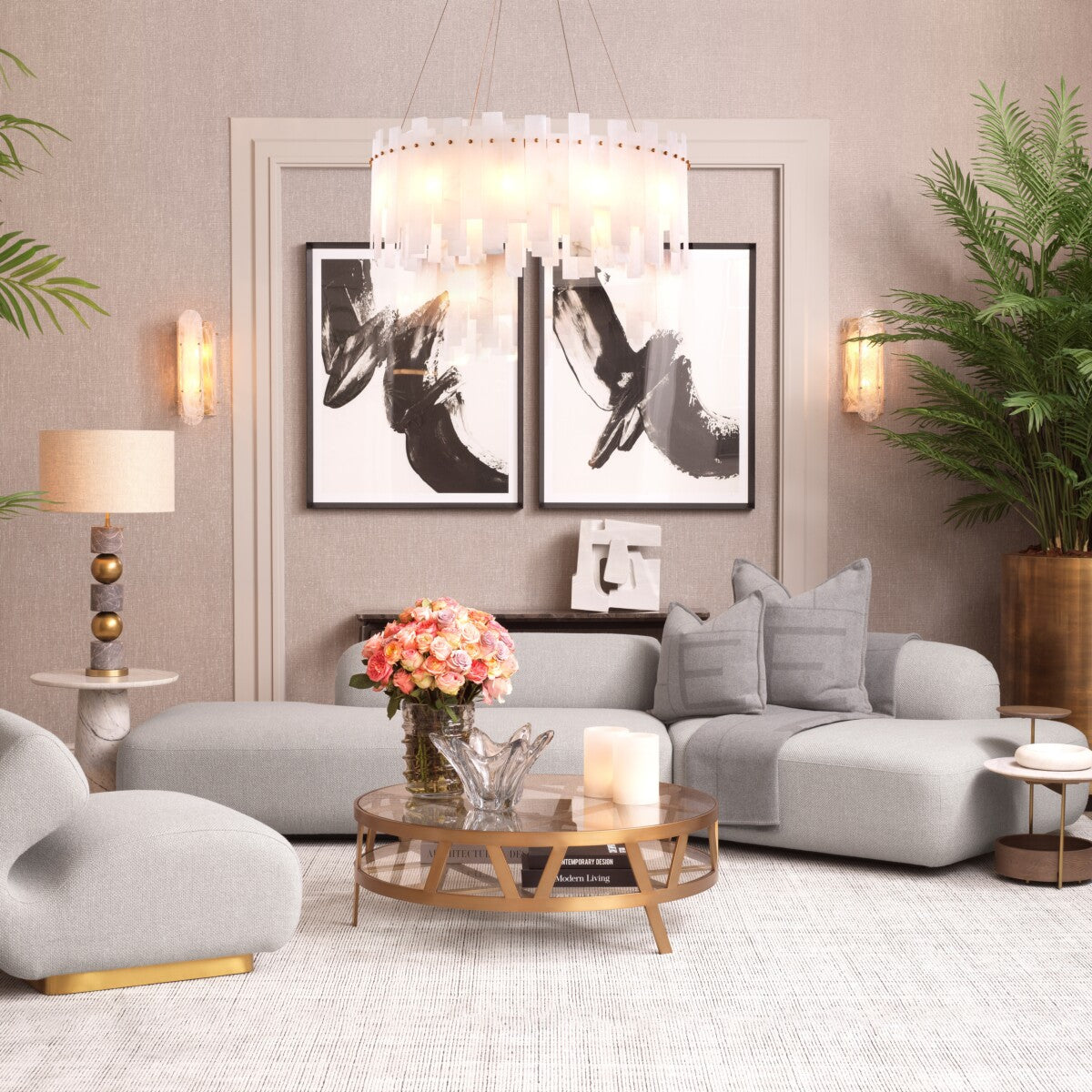 Cushion Eichholtz Rhoda grey L sierkussen cashmere wol