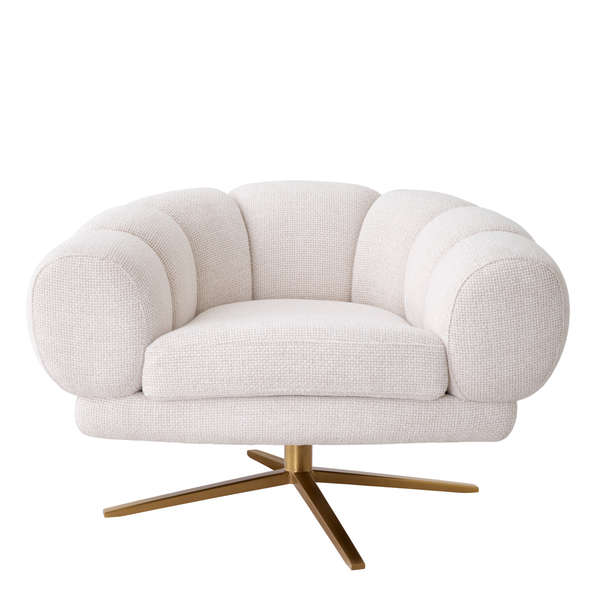 Swivel chair Eichholtz Sunset lyssa off-white draaibare fauteuil