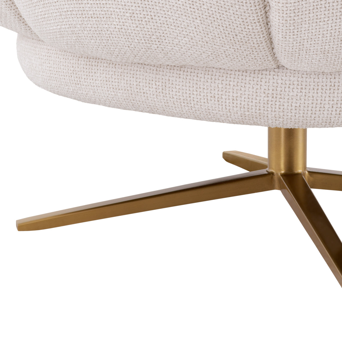 Swivel chair Eichholtz Sunset lyssa off-white draaibare fauteuil
